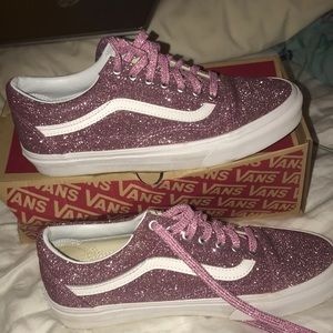 Pink sparkly vans
